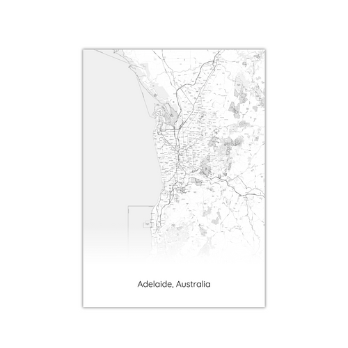 Adelaide, Australia Map Poster