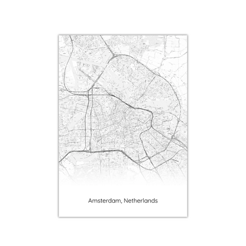 Amsterdam Map Poster