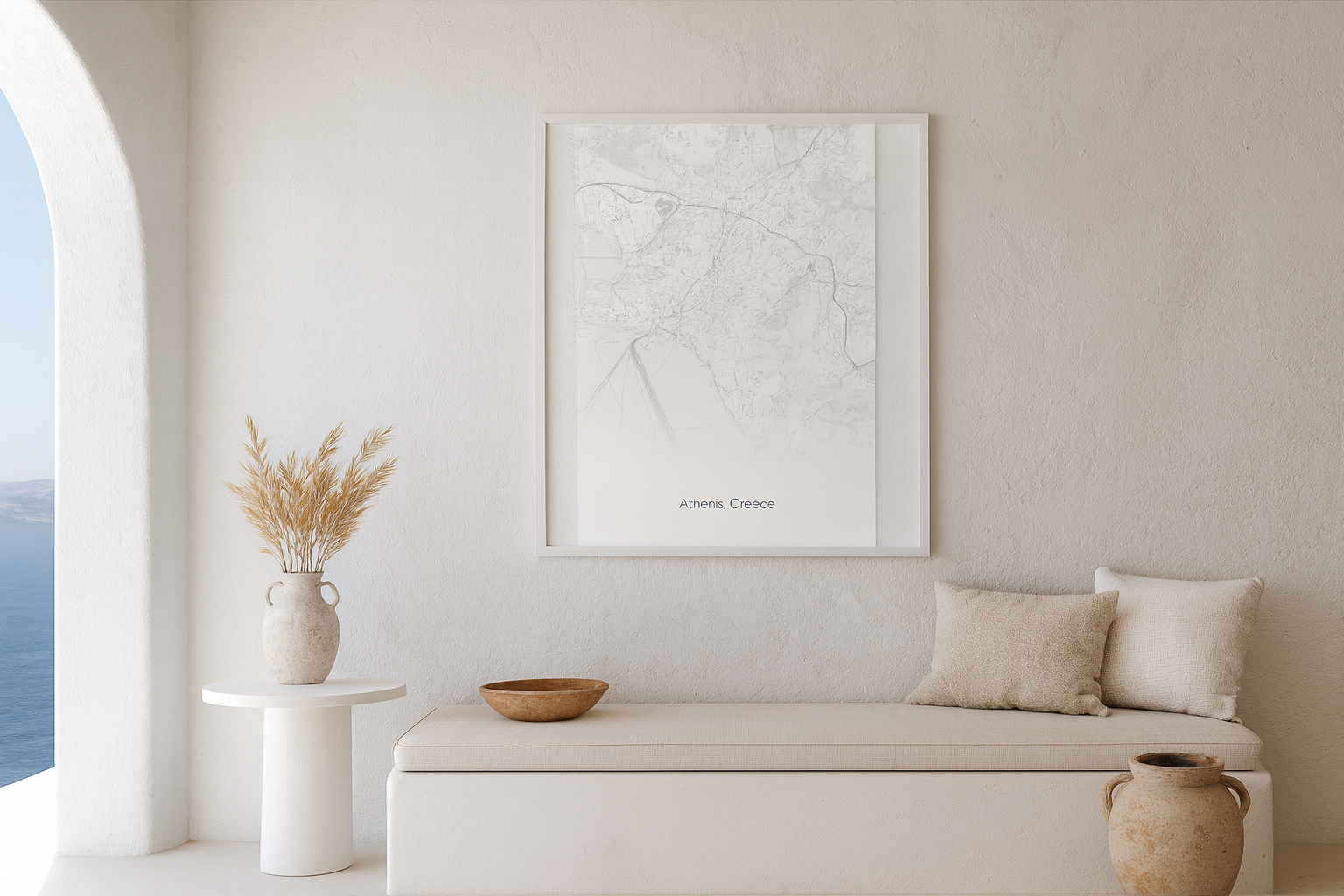 Athens Map Poster