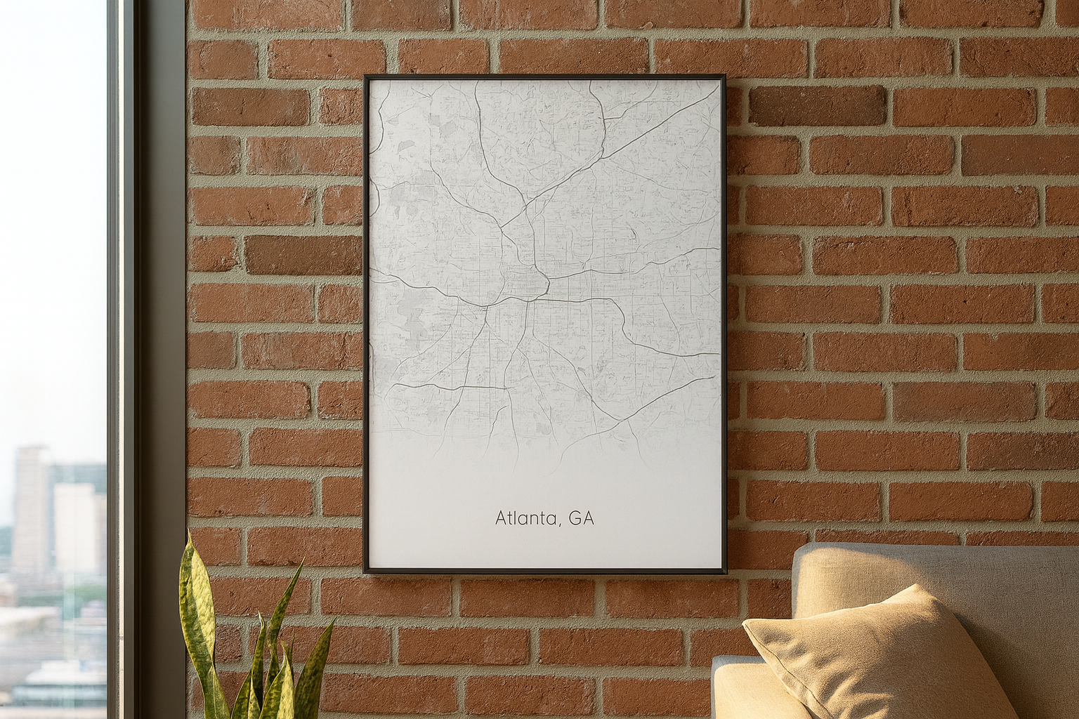 Atlanta, GA Map Poster