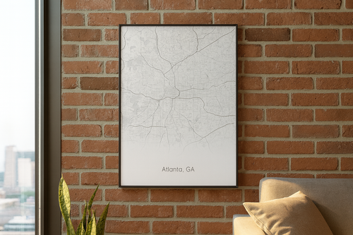 Atlanta, GA Map Poster
