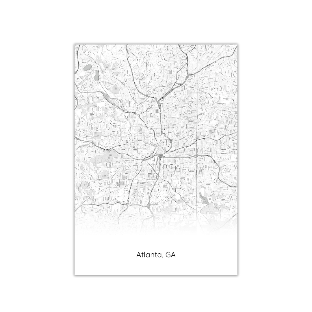 Atlanta, GA Map Poster