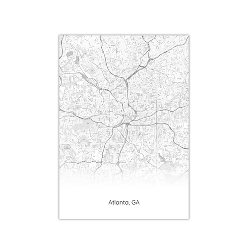 Atlanta, GA Map Poster