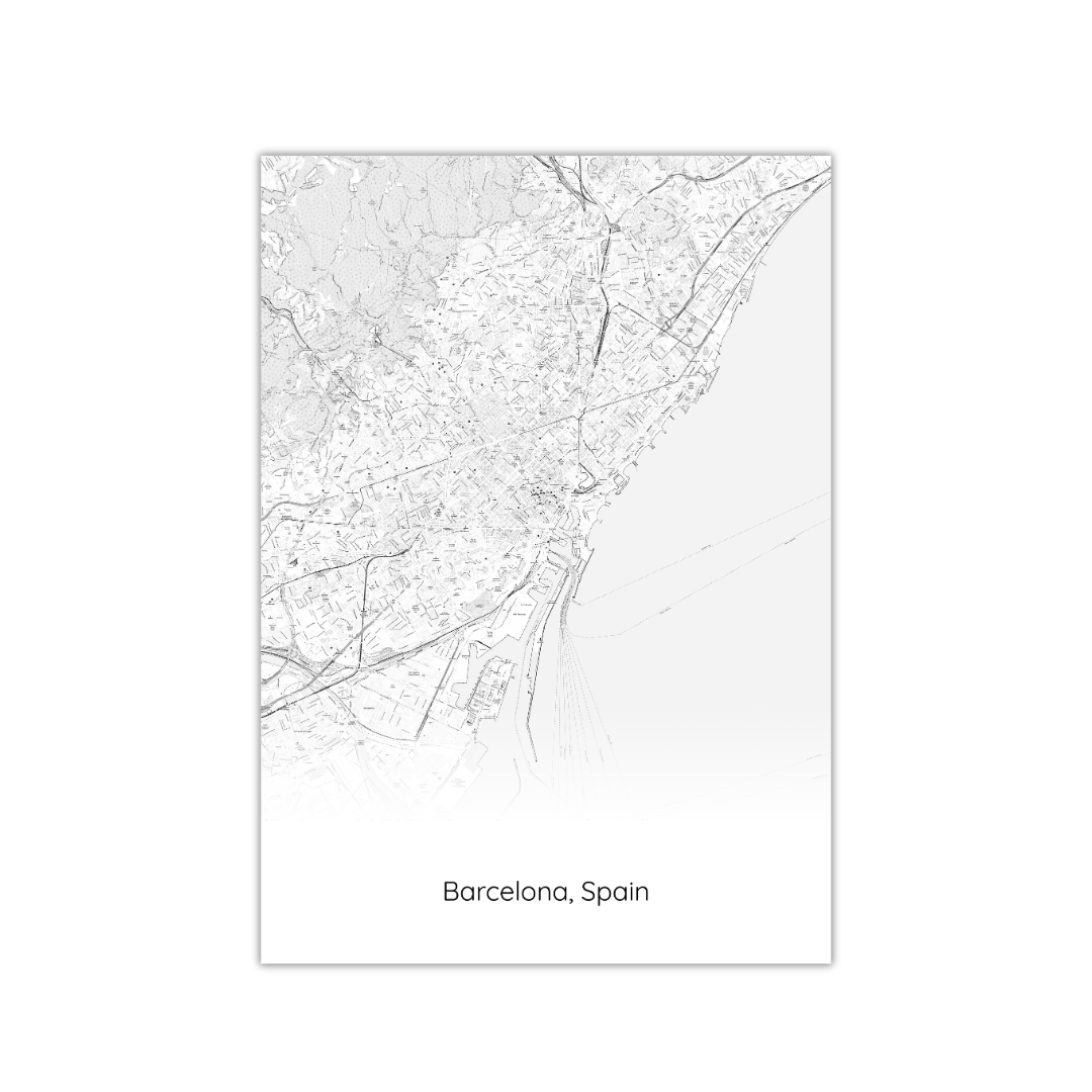 Barcelona Map Poster