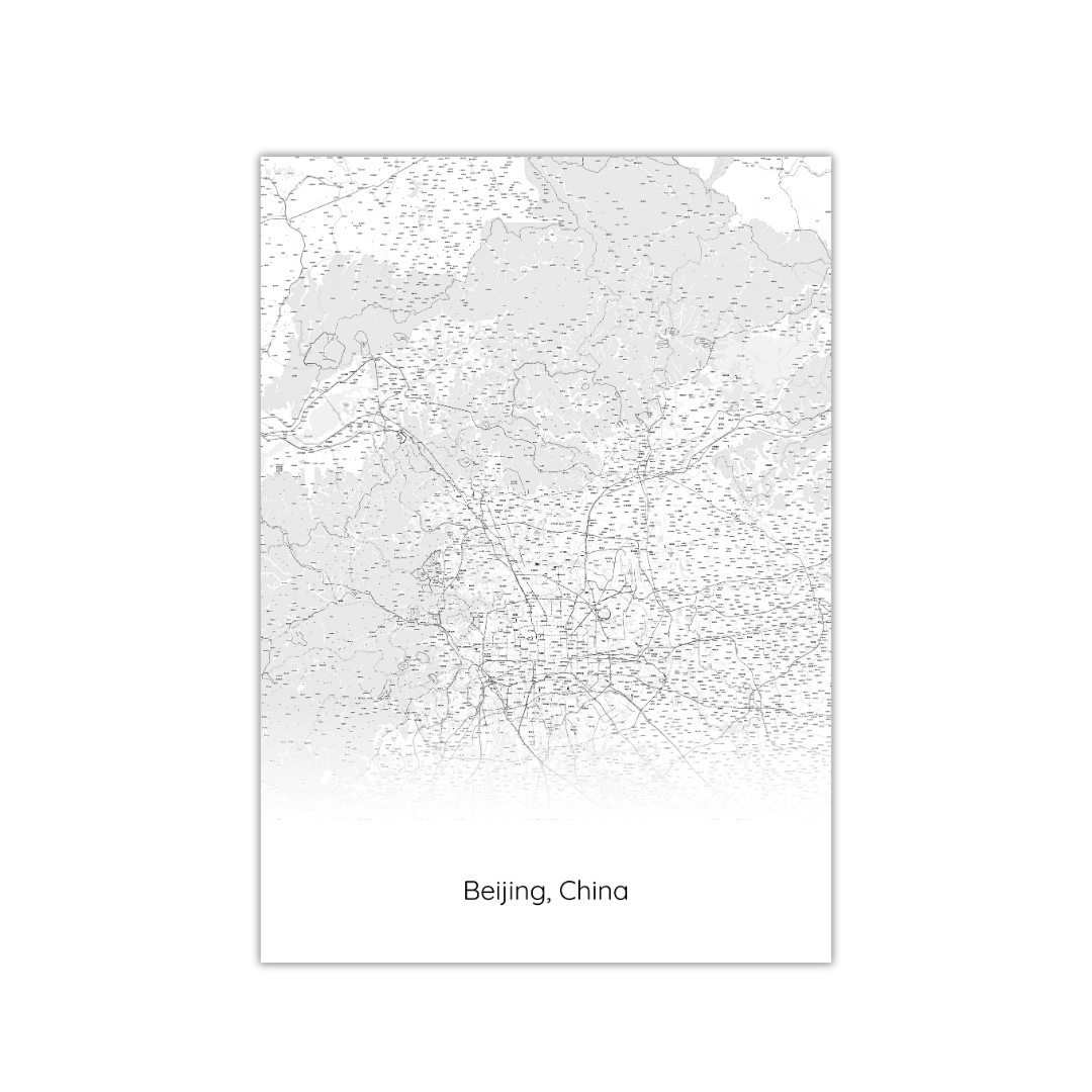 Beijing Map Poster