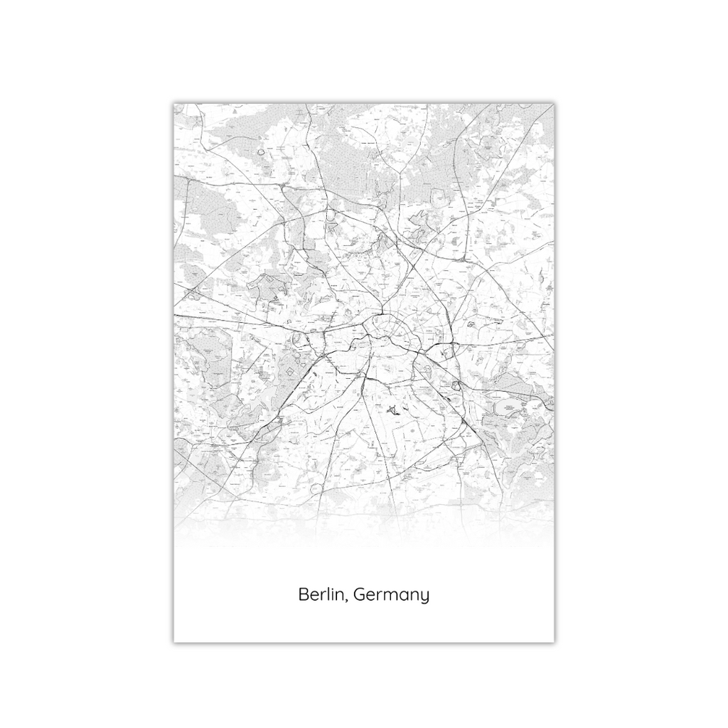 Affiche de la carte de Berlin
