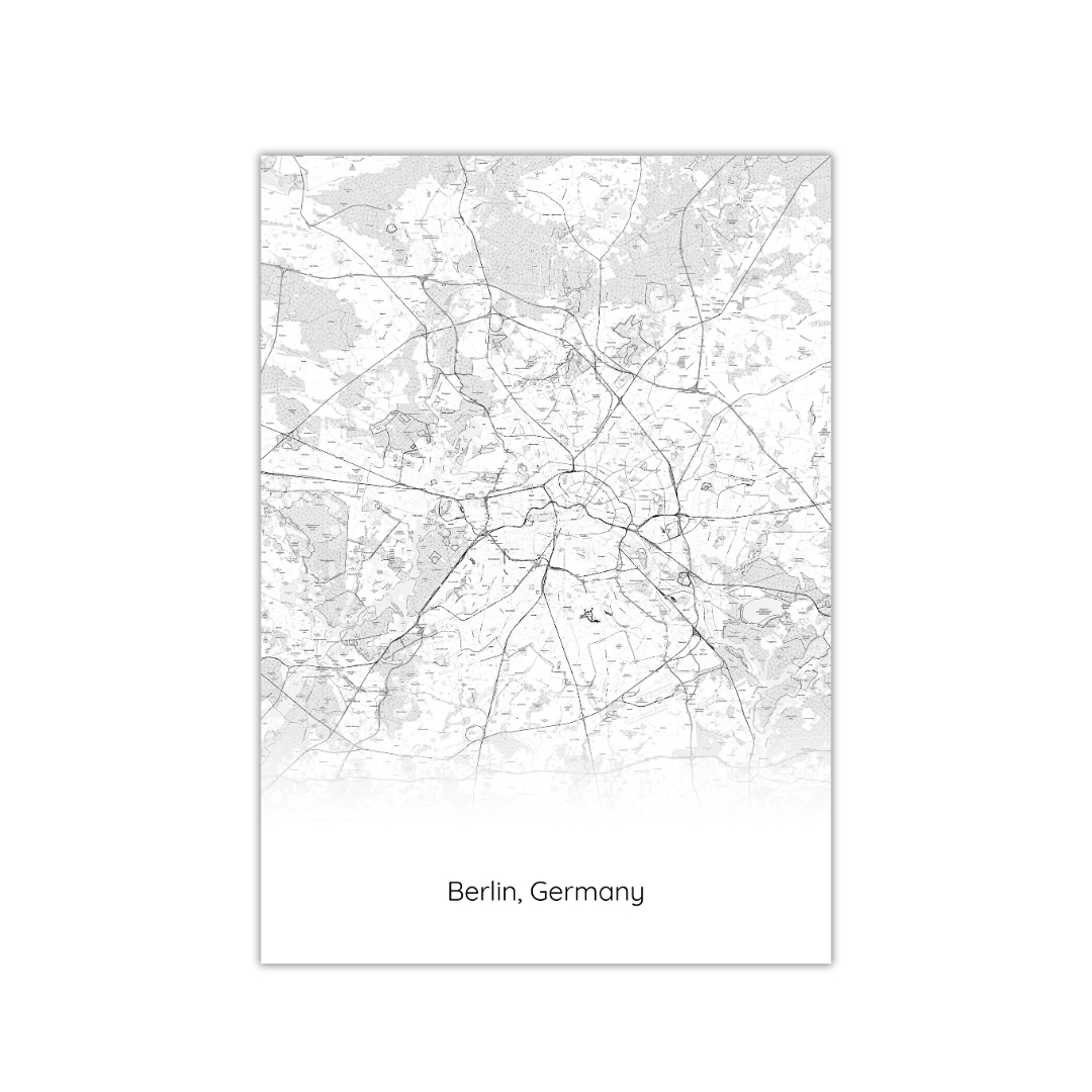 Berlin Map Poster