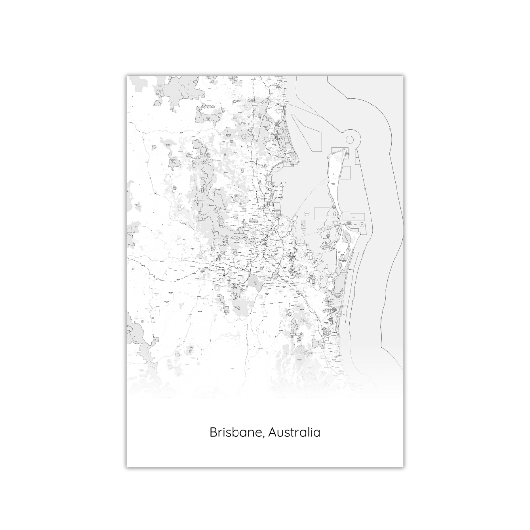 Brisbane Map Poster