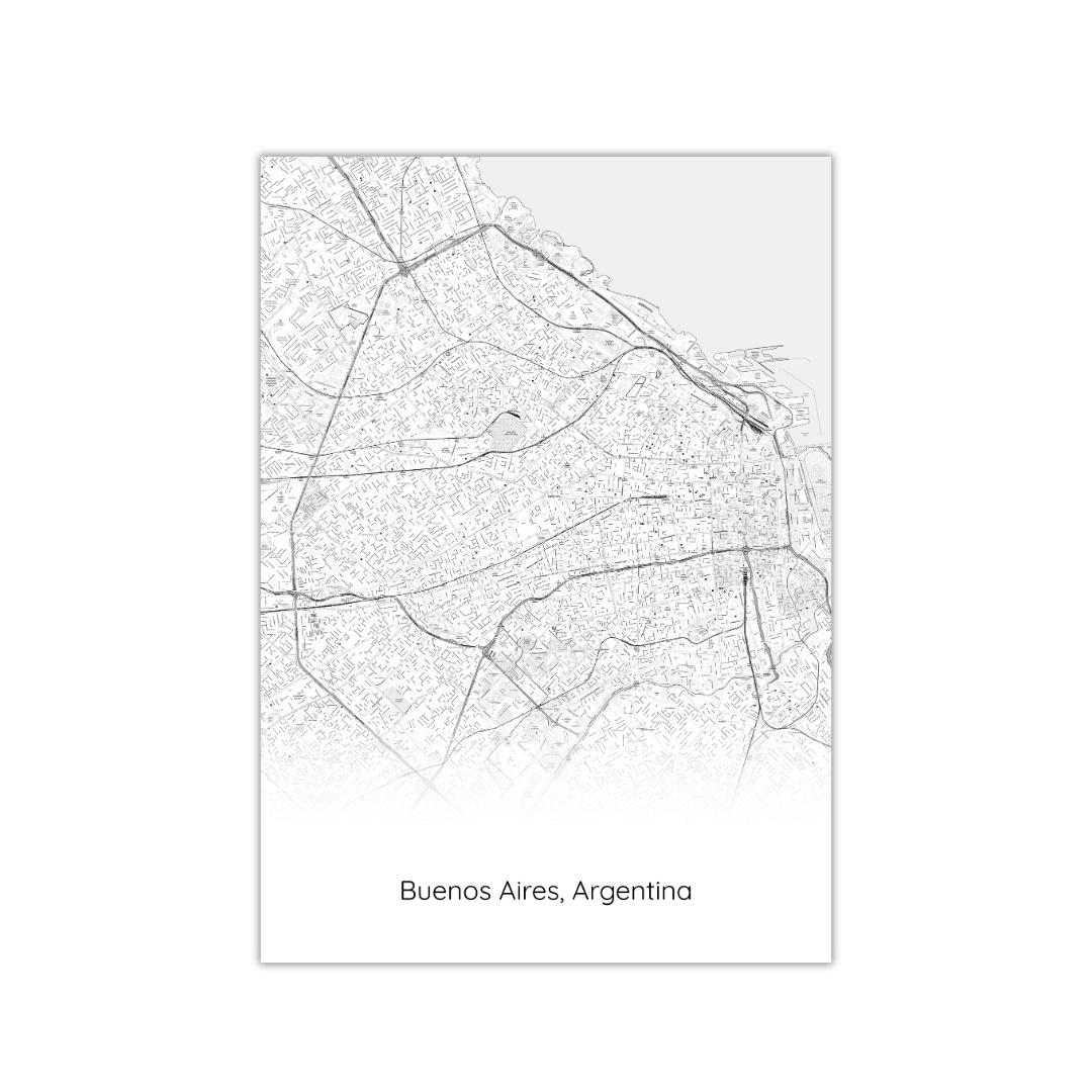 Buenos Aires Map Poster
