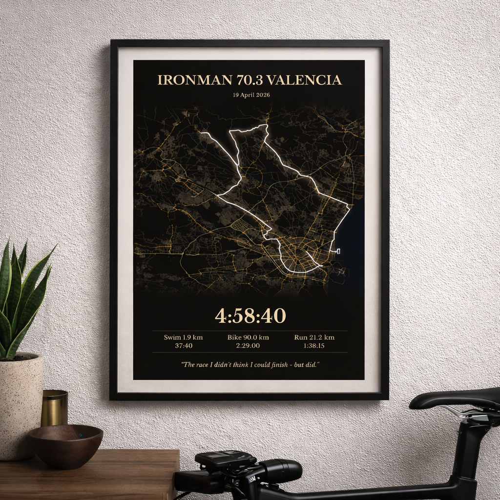 Valencia 70.3 Dark Poster