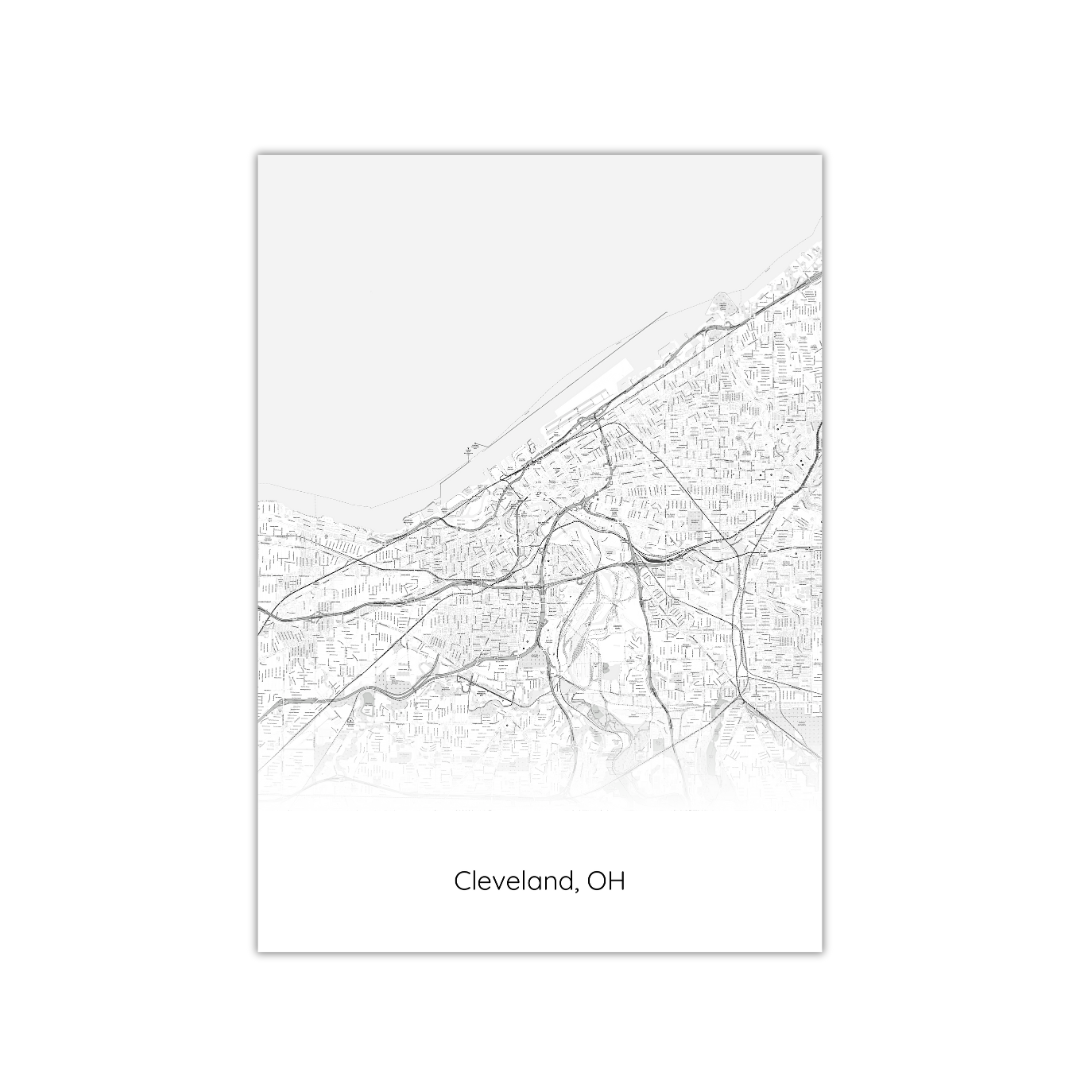 Cleveland Map Poster