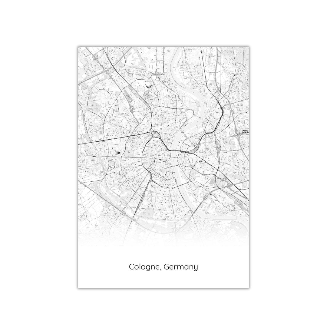 Cologne Map Poster