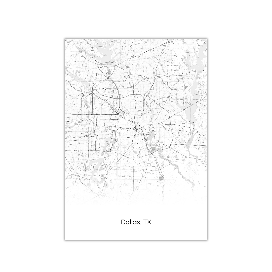 Dallas Map Poster