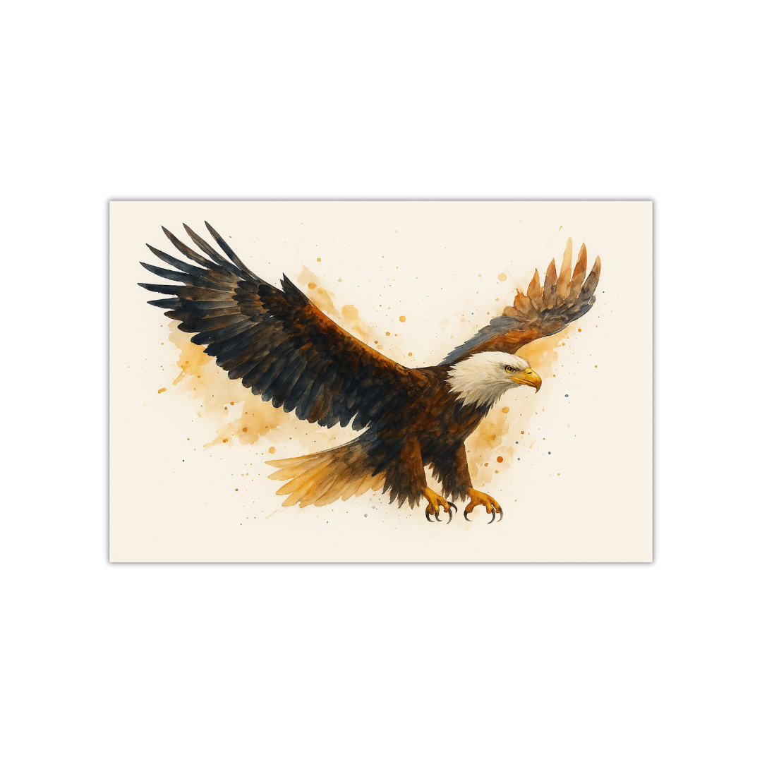 Eagle Watercolor Poster
