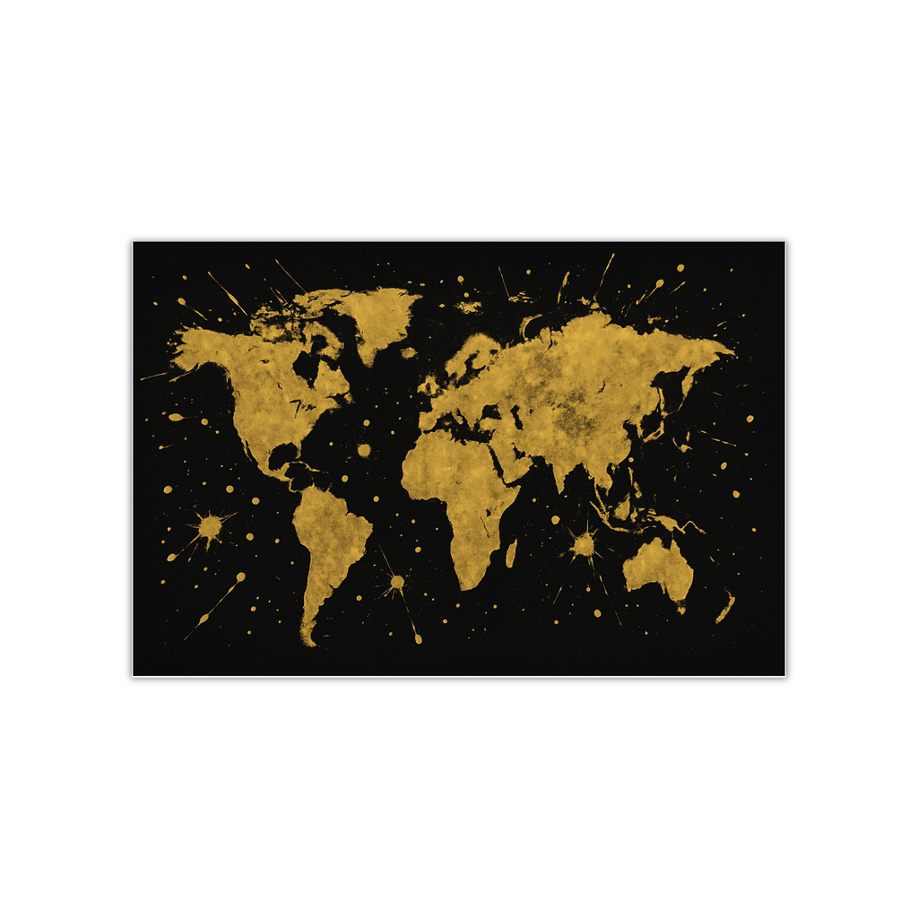 Golden Latitude World map