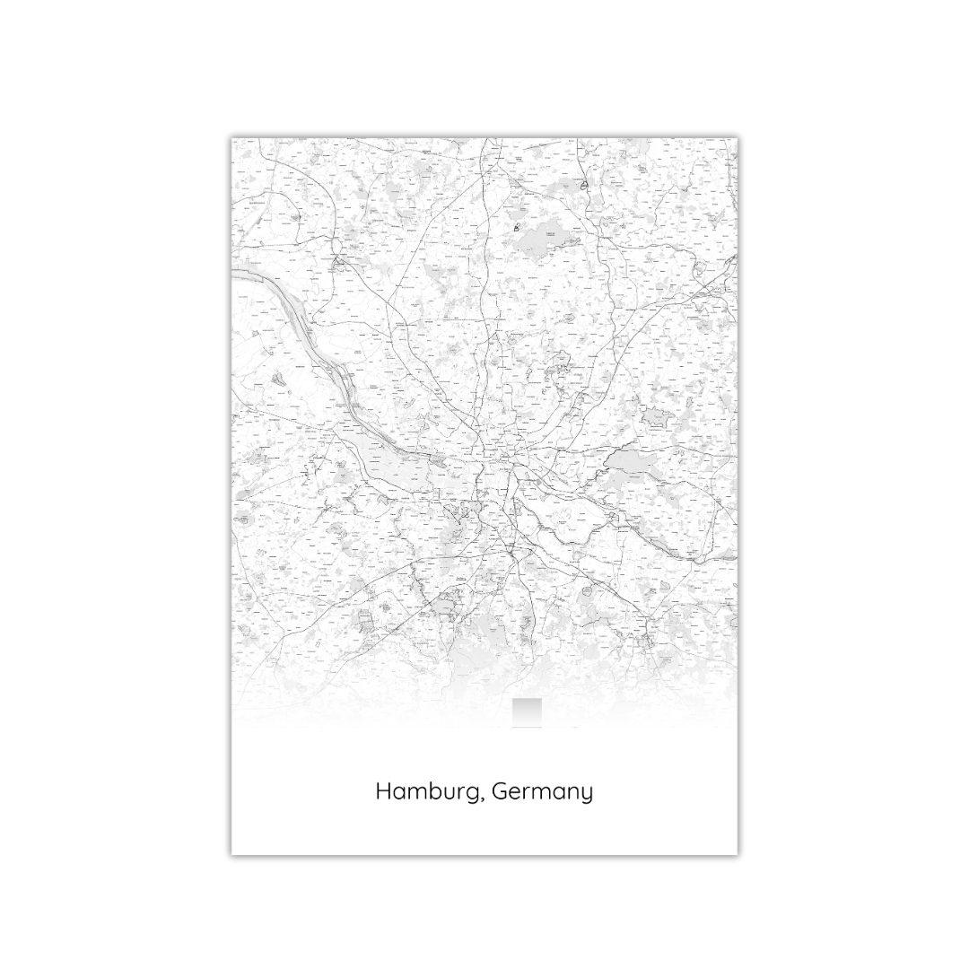 Hamburg Map Poster