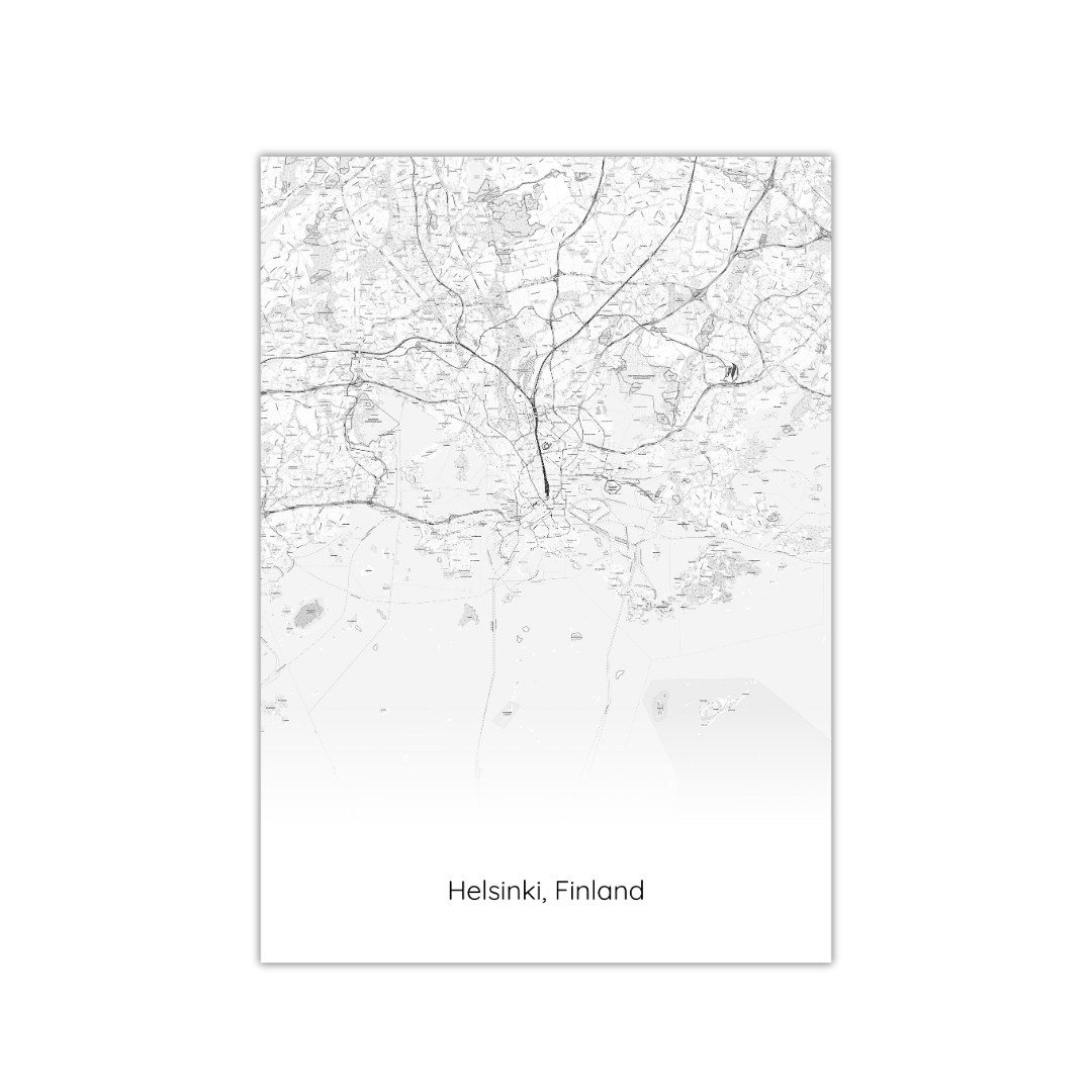 Helsinki Map Poster