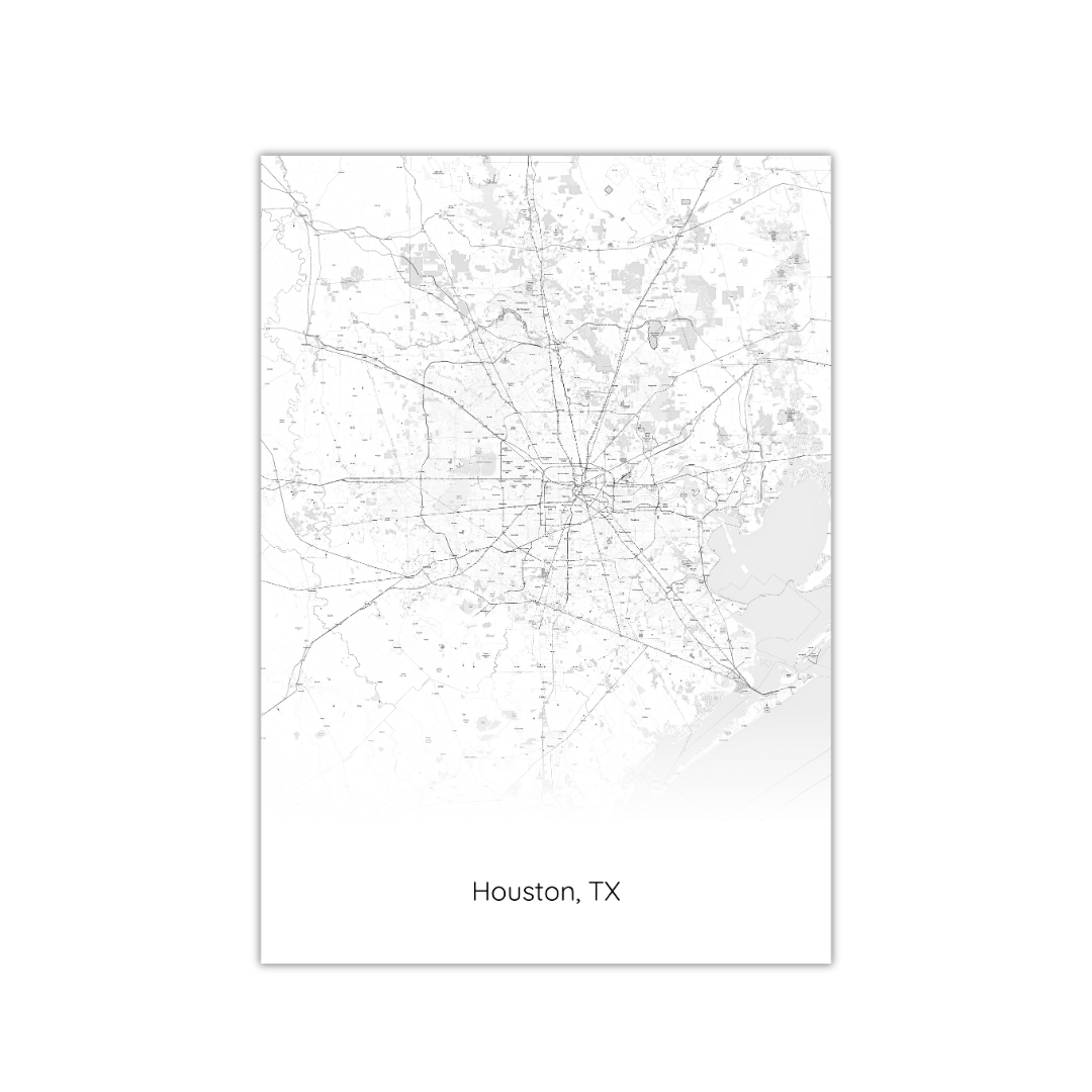Houston Map Poster