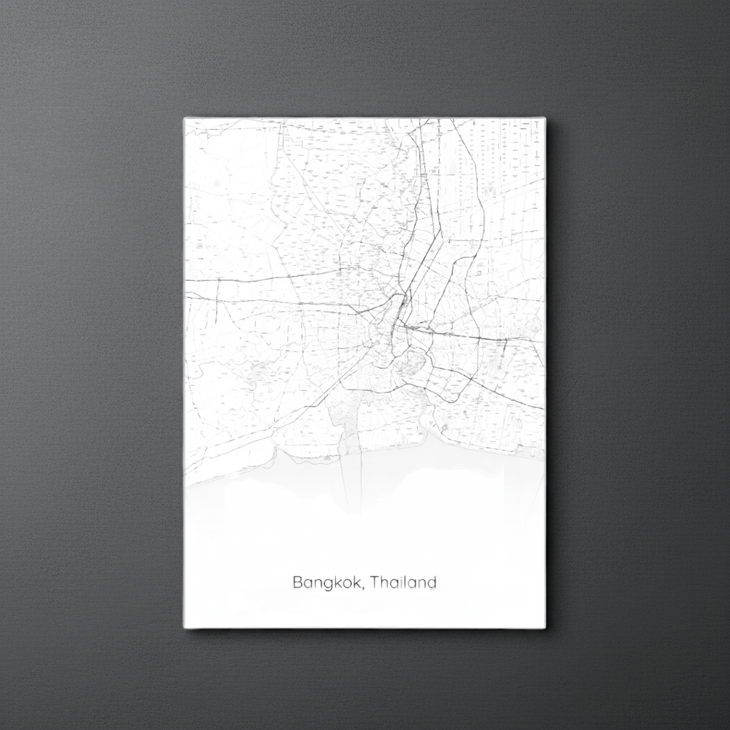Bangkok Map Poster