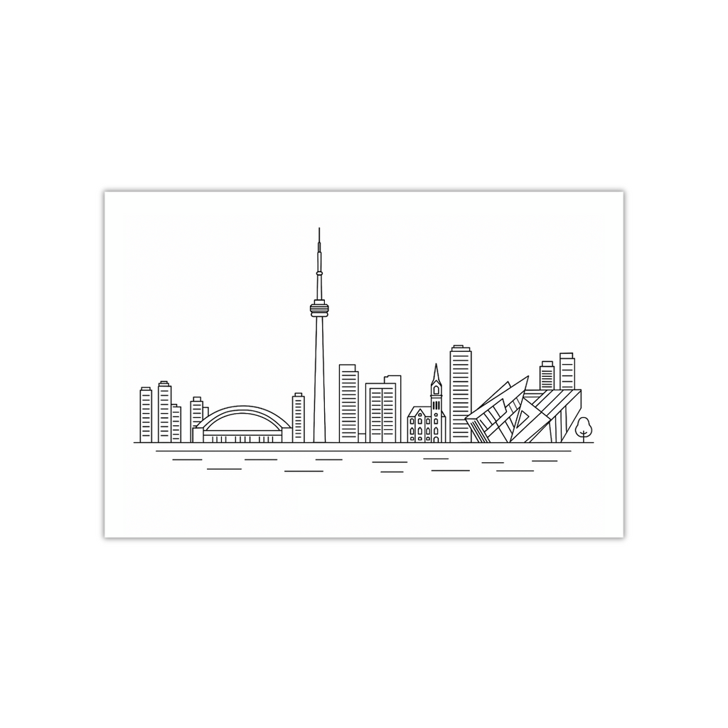 Toronto, Canada Skyline Poster