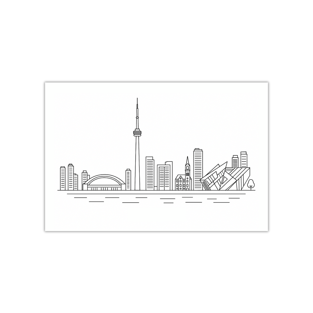 Toronto, Canada Skyline Poster