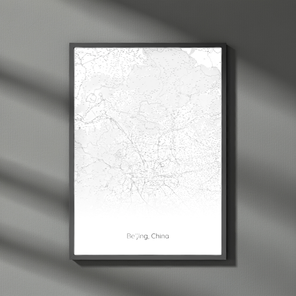 Beijing Map Poster