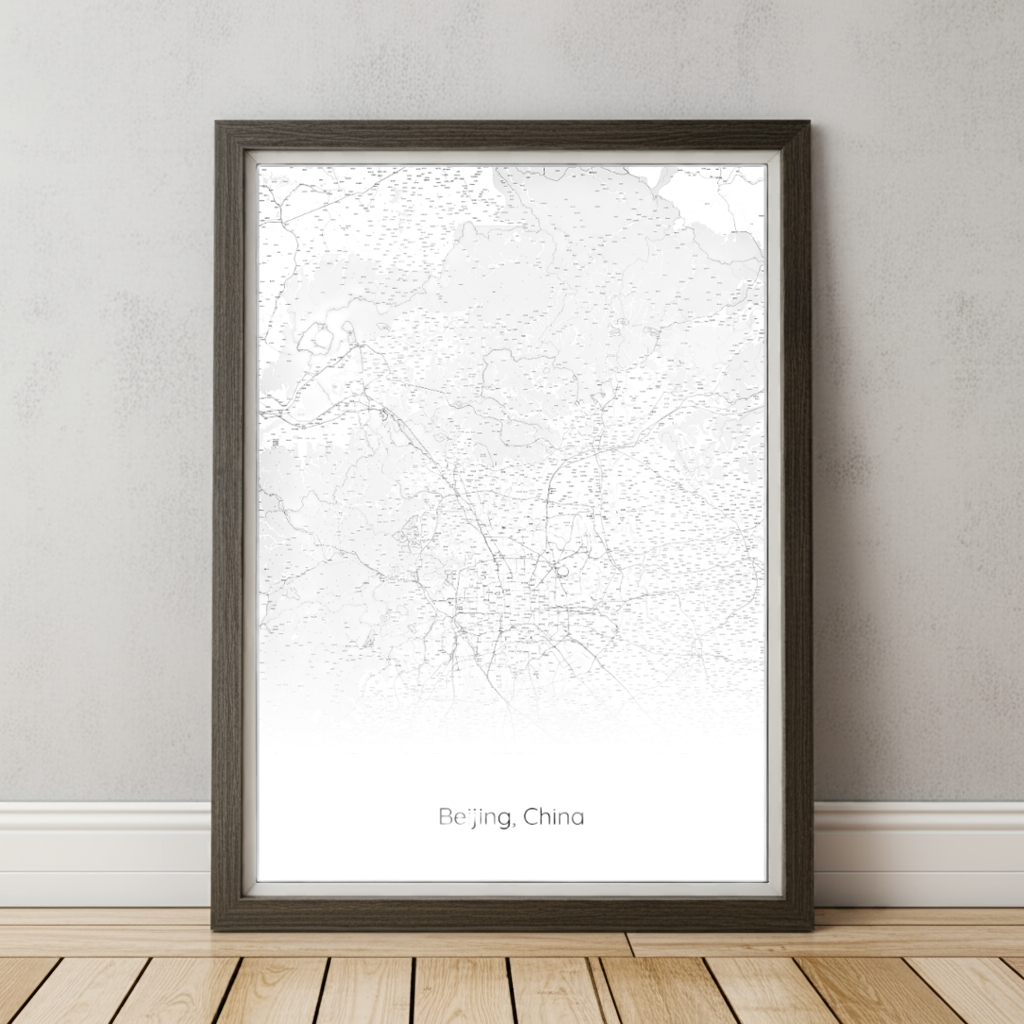 Beijing Map Poster