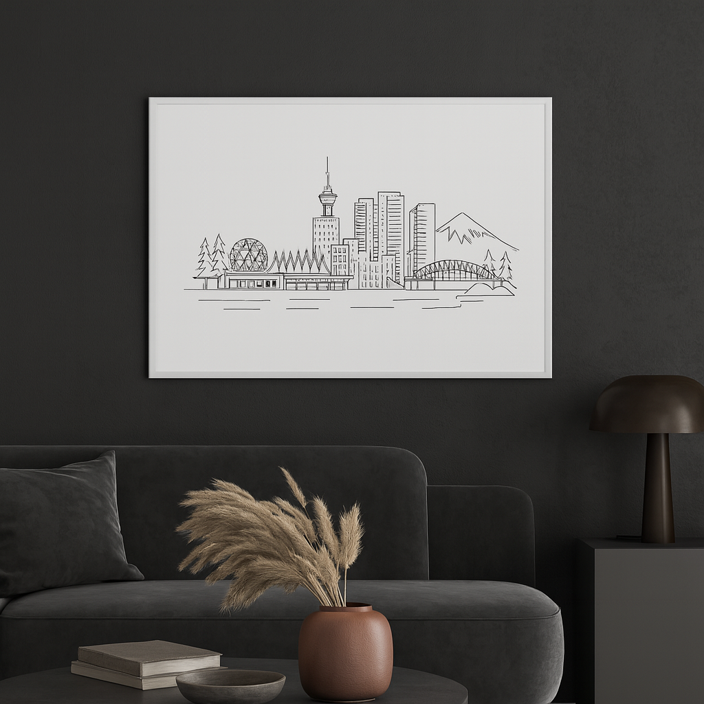 Vancouver, Canada Skyline Poster