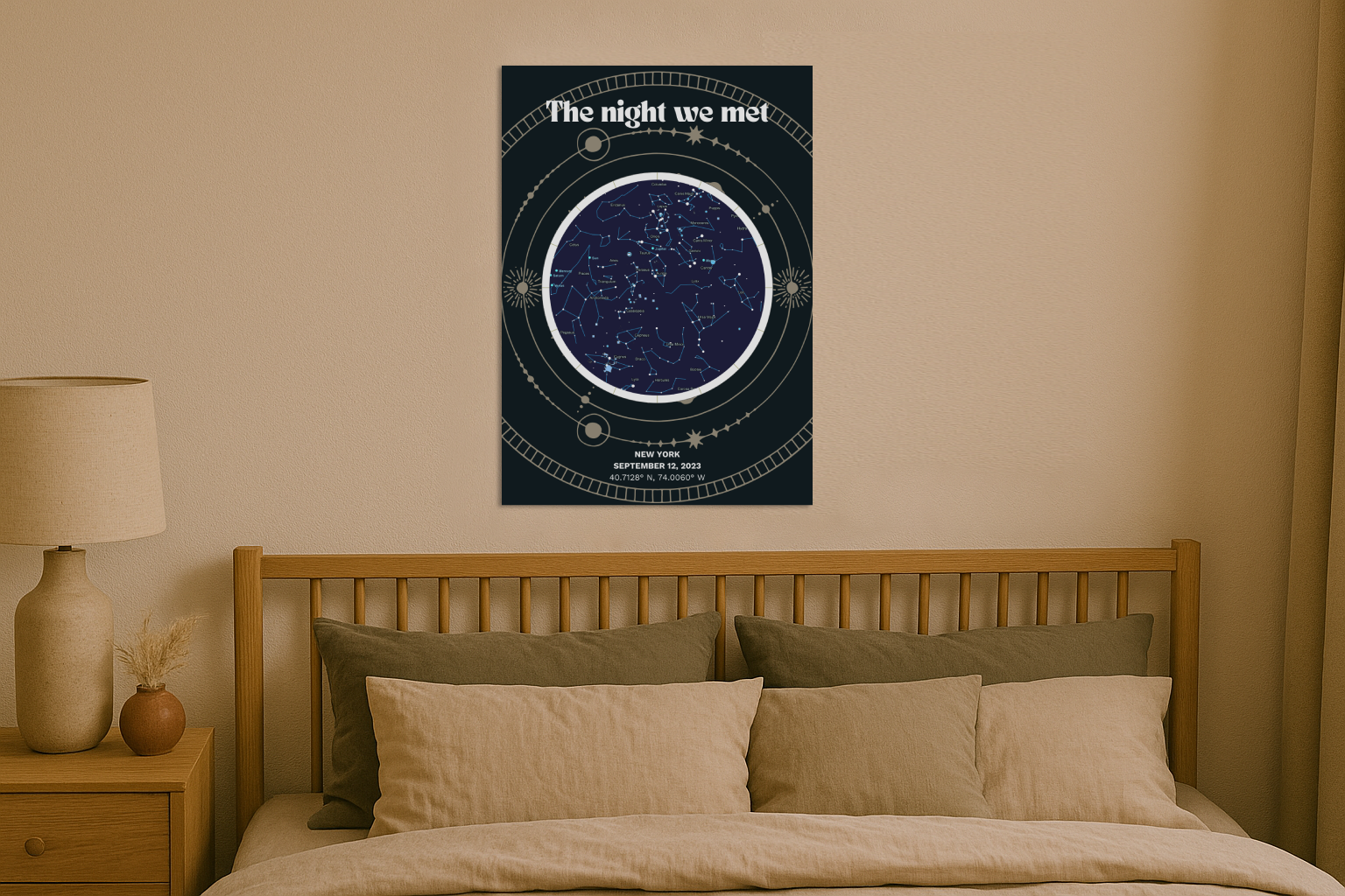 Stargazer custom Star map poster